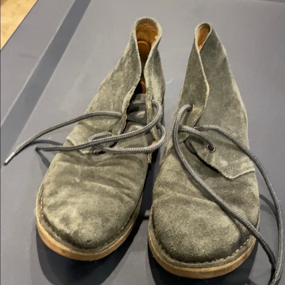 Italian suede booties